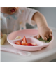 BabyOno: Πιάτο σιλικόνης με βεντούζες και χωρίσματα- Ροζ BN1482/02