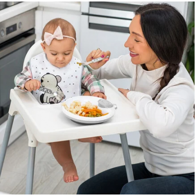 BabyOno Σετ κουτάλι και πιρούνι από ανοξείδωτο ατσάλι Ροζ-Γκρι BN1065/02 BN1065/02
