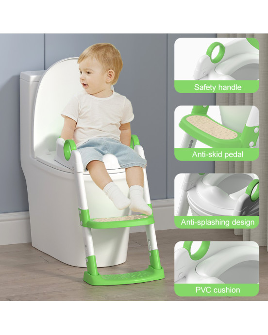 Babywise Εκπαιδευτική Σκαλιέρα Τουαλέτας – Green Frog BW033