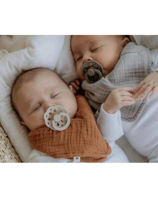 Bibs Σετ πιπίλες  2τμχ Boheme VANILLIA/DARK OAK – Στρόγγυλη No1 230106