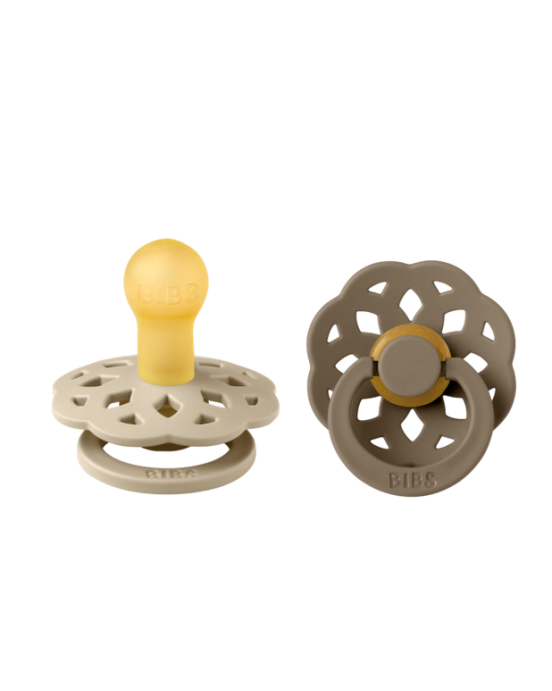 Bibs Σετ πιπίλες  2τμχ Boheme VANILLIA/DARK OAK – Στρόγγυλη No1 230106
