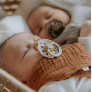 Bibs Σετ πιπίλες  2τμχ Boheme VANILLIA/DARK OAK – Στρόγγυλη No1 230106