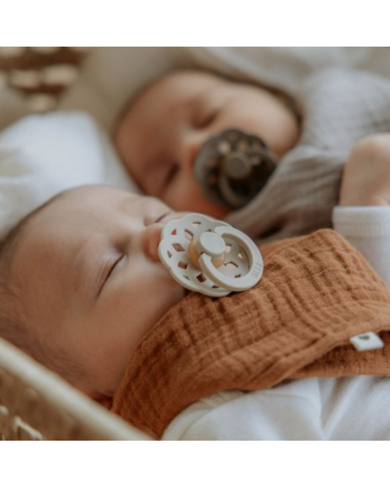 Bibs Σετ πιπίλες  2τμχ Boheme VANILLIA/DARK OAK – Στρόγγυλη No1 230106