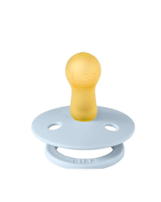 Bibs σετ πιπίλες 2τμχ-latex στρόγγυλη Iron/baby blue No3 130223