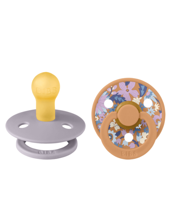 BIbsxLiberty σετ πιπίλες 2τμχ– June Blossom  latex Vanilla mix – στρόγγυλη No1 11021103