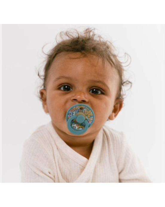 BibsxLiberty σετ πιπίλες 2τμχ– colour june blossom latex vanilla mix–στρόγγυλη No2  12021103