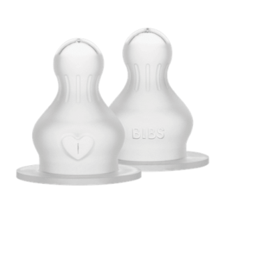 Bibs θηλές 2τμχ. για μπιμπερό round silicone slow flow 5000011