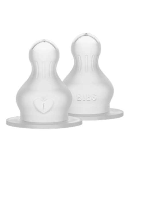 Bibs θηλές 2τμχ. για μπιμπερό round silicone slow flow 5000011
