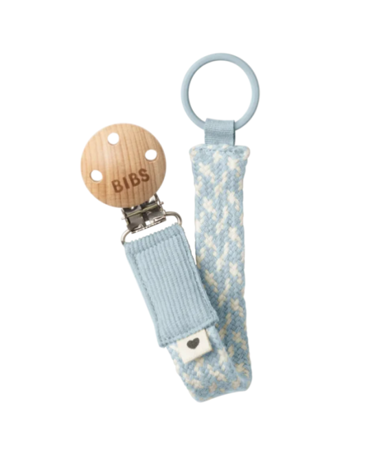 Bibs κλιπ πιπίλας blue/ivory 9401112