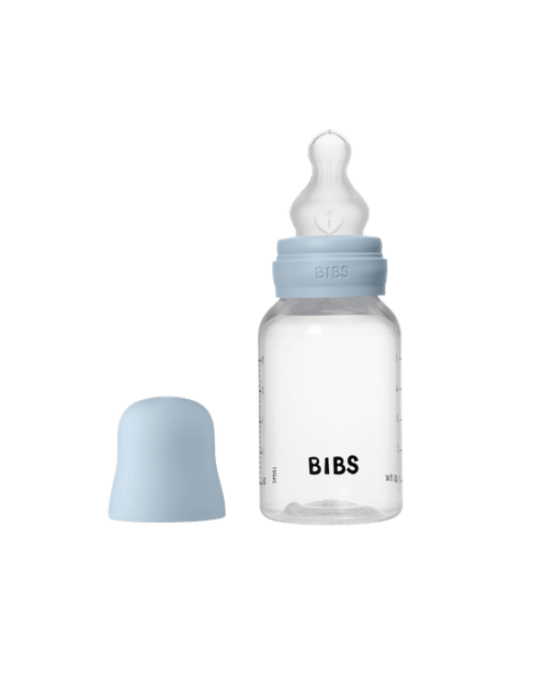 Bibs ολοκληρωμένο σετ μπιμπερό πλαστικό 150ml round silicone slow flow baby blue 50161231