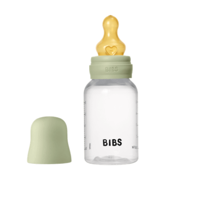 Bibs ολοκληρωμένο σετ μπιμπερό πλαστικό round latex 150ml slow flow sage 5016250