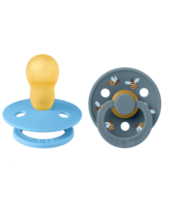 Bibs– studio collection σετ πιπίλες 2τμχ– bumblebee latex breeze mix–στρόγγυλη No1 11024101