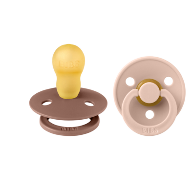 Bibs σετ πιπίλες 2τμχ–WOODCHUCK / BLUSH – ΣΤΡΟΓΓΥΛΗ No3 130215