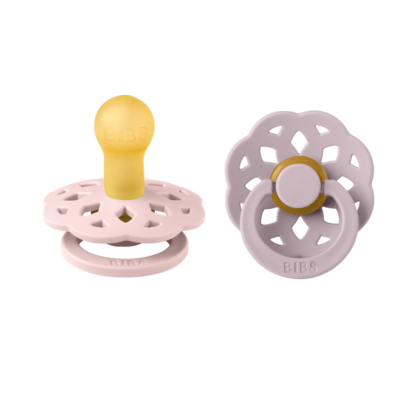 Bibs Σετ πιπίλες  2τμχ Boheme Blossom/dusky lilac – Στρόγγυλη No2 240104