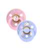 Bibs X Moomins colour Σετ πιπίλες 2τμχ – Sailing Nordic Baby pink/hush MIX – Στρογγυλη No2 12033101