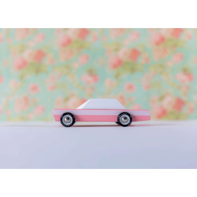 Candylab Americana Ξύλινο Αυτοκίνητο Pink Cruiser (Ροζ-Λευκό)  BG-6-2622