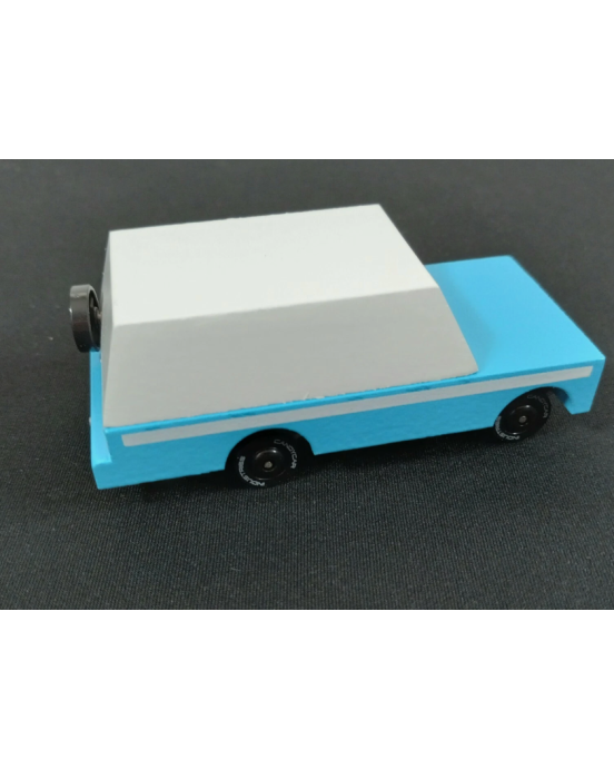 Candylab Toys Mule Wooden Model Car Blue White Truck CL008553