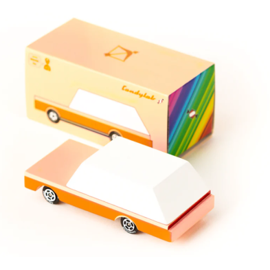 Candylab Ξύλινο Αυτοκινητάκι με Μεταλλική Βάση CL08898