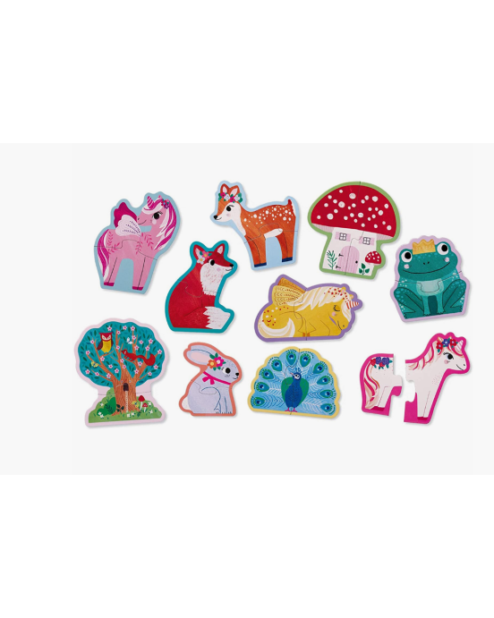 Crocodile Creek Σετ 10 παζλ 2 τεμαχίων Μονόκεροι  BER-3829524