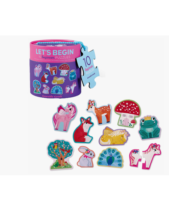 Crocodile Creek Σετ 10 παζλ 2 τεμαχίων Μονόκεροι  BER-3829524