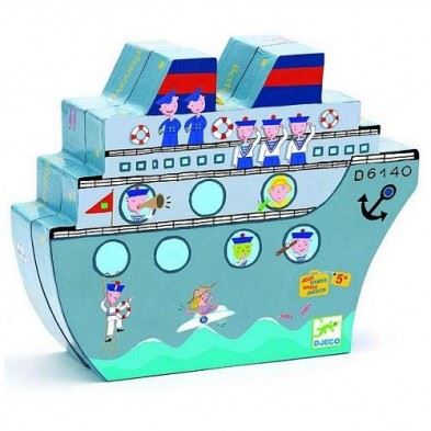 Djeco Επιτραπέζιο Ναυμαχία σε κουτί παιχνιδιού καράβι 05270