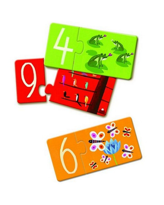 Djeco Πάζλ duo μαθαίνω τους αριθμούς 10παζλ 20τεμ. 08151