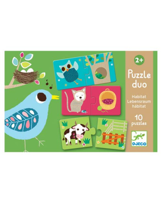 Djeco Παζλ ζωάκια στη φωλίτσα τους 08164