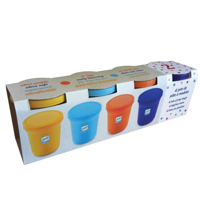 Djeco 4 Πλαστοζυμαράκια 'Πλαστελίνη - Φυσικά χρώματα' 09027