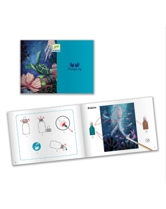 Djeco Ζωγραφίζω 3D τρισδιάστατες εικόνες "Ωκεανός" 08958