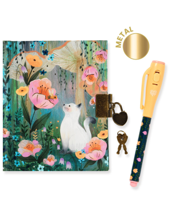 Djeco Ημερολόγιο με κλειδαριά και μαγικό μαρκαδόρο "Γατούλα" 03650