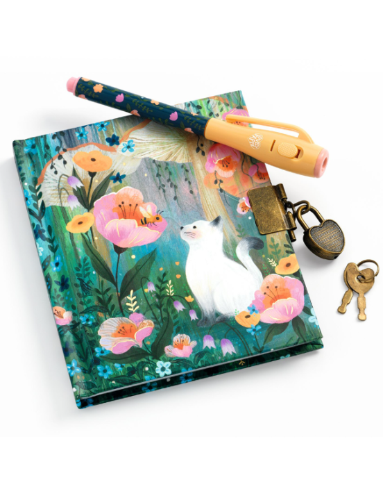 Djeco Ημερολόγιο με κλειδαριά και μαγικό μαρκαδόρο "Γατούλα" 03650