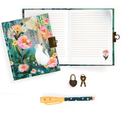 Djeco Ημερολόγιο με κλειδαριά και μαγικό μαρκαδόρο "Γατούλα" 03650