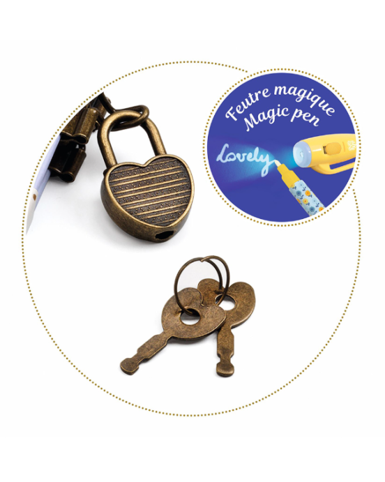 Djeco Ημερολόγιο με κλειδαριά και μαγικό μαρκαδόρο "Γατούλα" 03650