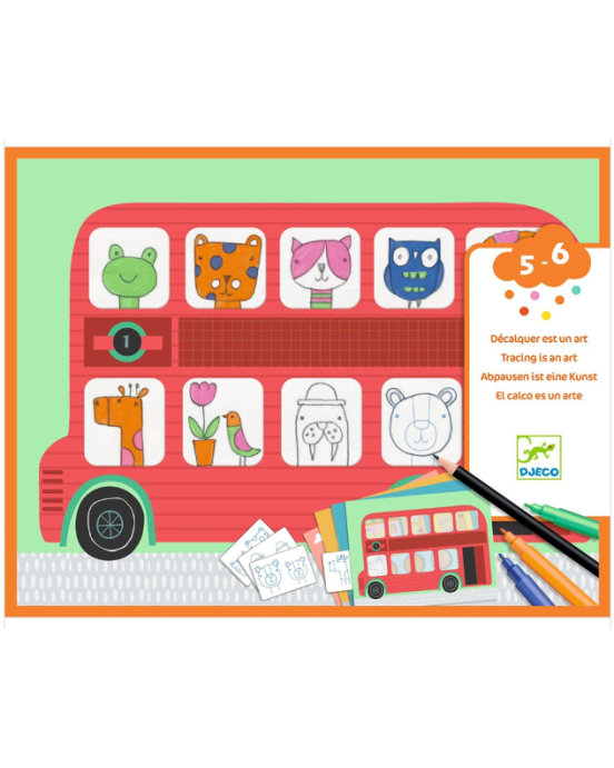 Djeco Ζωγραφίζω με ιχνογράφηση Ζωάκια 09289