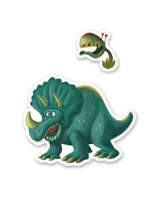 Djeco 160 Αυτοκόλλητα σε 4 καρτέλες 'Δεινόσαυροι' 08843