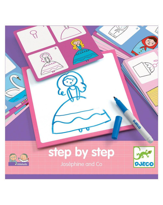 Djeco Ζωγραφική βήμα-βήμα 'Πριγκίπισσα Ζοζεφίν' 08320