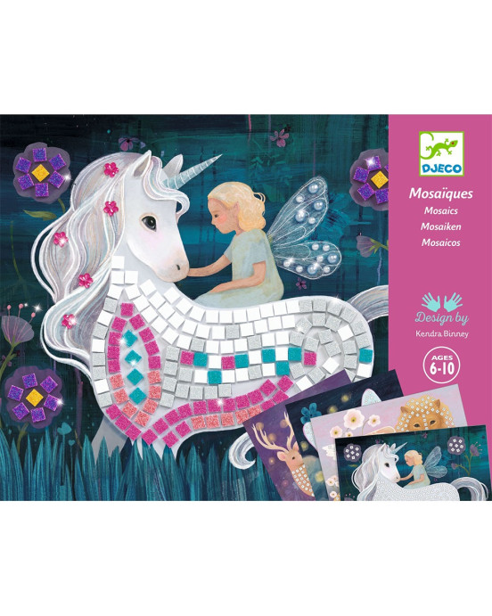Djeco Κατασκευή μωσαϊκό με γκλίτερ 'Μονόκερος' 09426