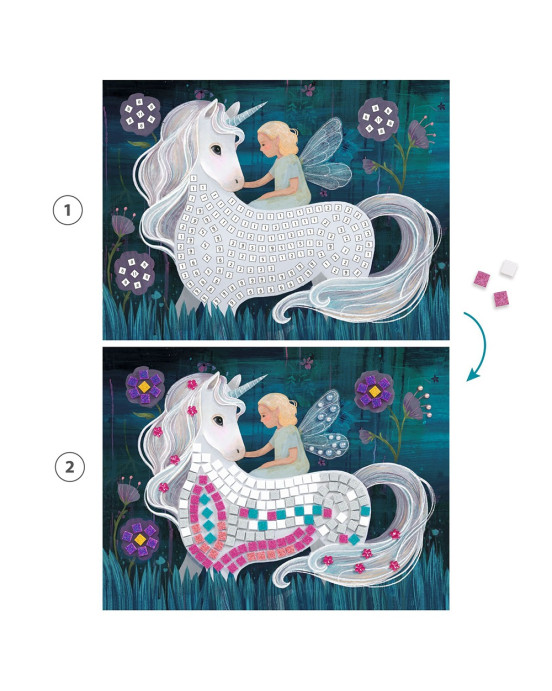 Djeco Κατασκευή μωσαϊκό με γκλίτερ 'Μονόκερος' 09426