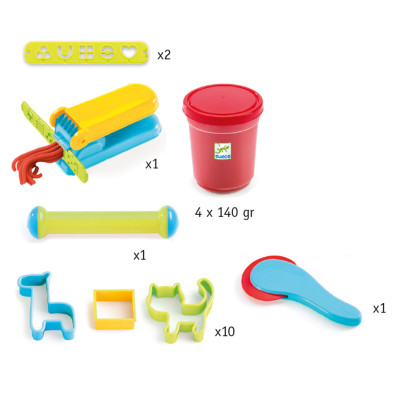 Djeco Σετ 4 Πλαστοζυμαράκια και 15 Εργαλεία 09755