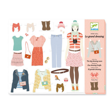 Djeco Ντουλάπα κοριτσιών - 'Ντύνω κορίτσια με ρούχα και αξεσουάρ'  09825