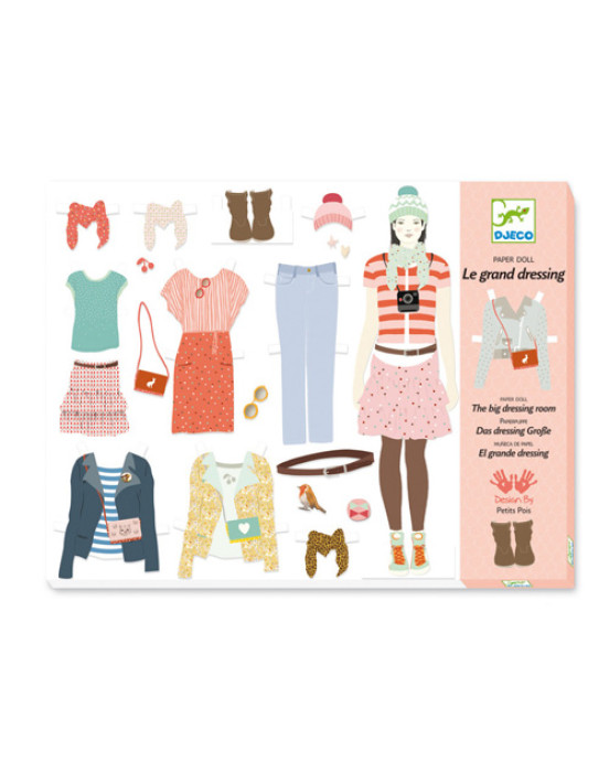 Djeco Ντουλάπα κοριτσιών - 'Ντύνω κορίτσια με ρούχα και αξεσουάρ'  09825