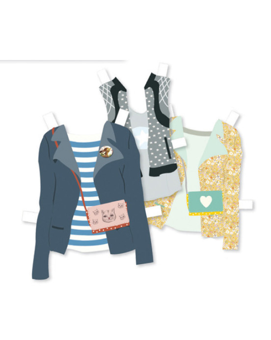 Djeco Ντουλάπα κοριτσιών - 'Ντύνω κορίτσια με ρούχα και αξεσουάρ'  09825