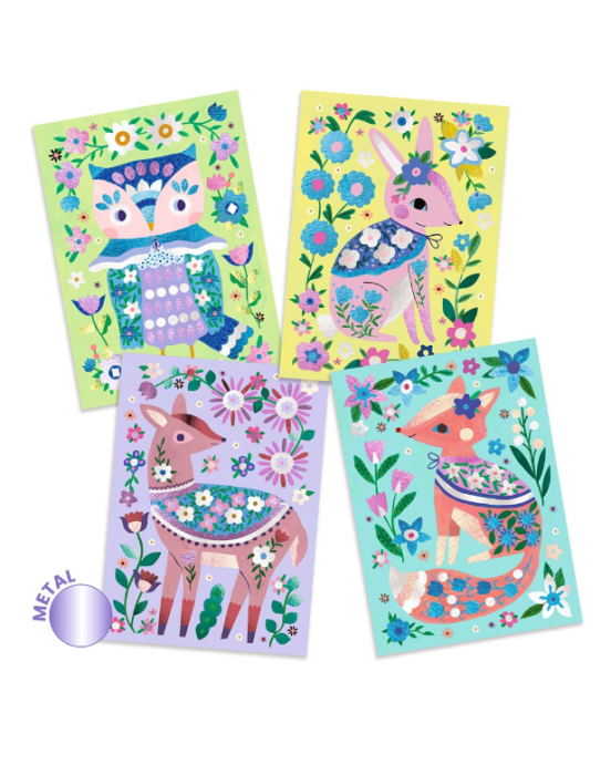 Djeco χειροτεχνία με φύλλο χρυσού Ζωάκια του Δάσους 09519