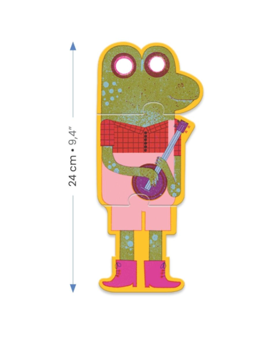 Djeco 8 παζλ με 3 κομμάτια "Η ορχήστρα των ζώων" 08229