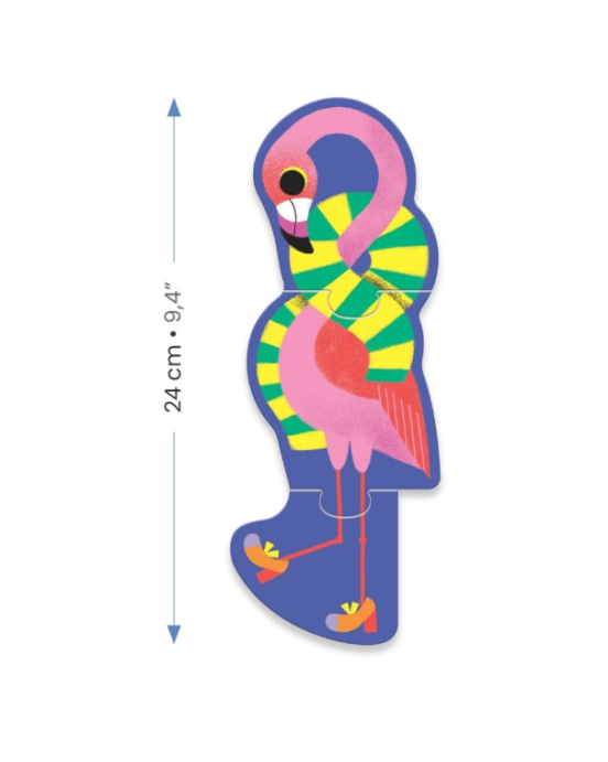 Djeco 8 Παζλ με 3 κομμάτια "Σαβάνα" 08242