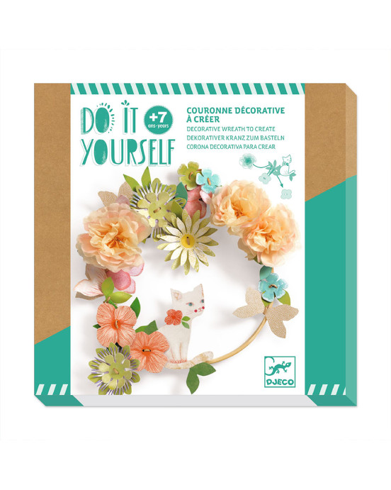 Djeco DIY Φτιάχνω στεφάνι με λουλούδια "Γατούλα" 07967