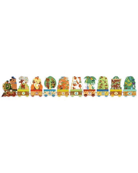 Djeco Παζλ Μαθαίνω να μετράω ζωάκια 20τεμ. 102εκ.