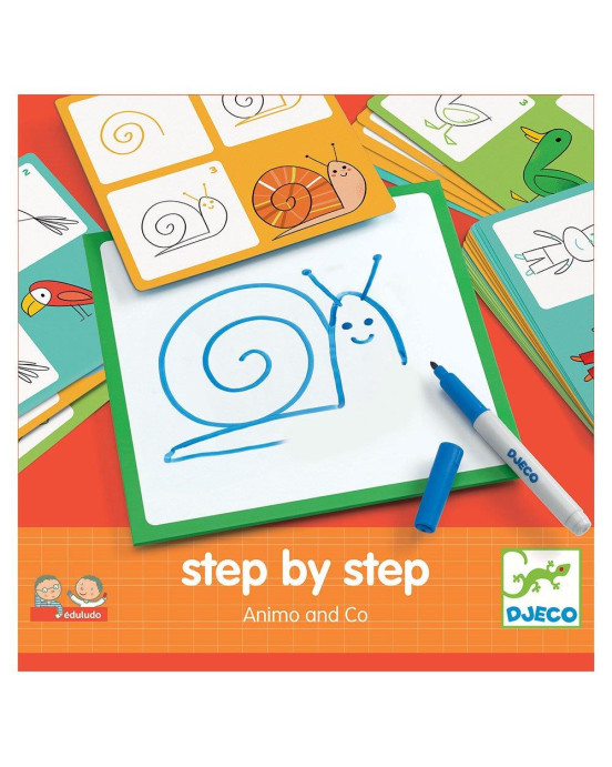 Djeco ζωγραφική βήμα-βήμα Ζωάκια 08319