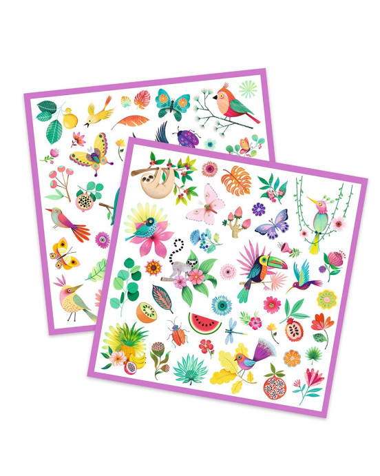 Djeco 160 Αυτοκόλλητα σε 4 καρτέλες 'Παράδεισος' 09271