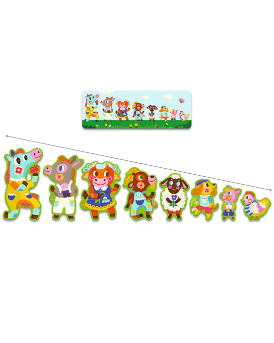 Djeco Παζλ Ταξινόμησης από το Μικρότερο στο Μεγαλύτερο "Ζωάκια στη Φάρμα" 08266